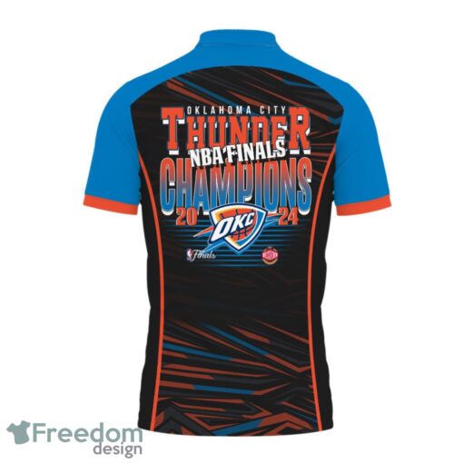 Oklahoma City Thunder Style NBA Champs Basketball 2024 3D Polo Shirt For Fans Product Photo 3