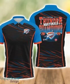 Oklahoma City Thunder Style NBA Champs Basketball 2024 3D Polo Shirt For Fans Product Photo 1