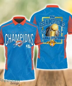 Oklahoma City Thunder Style NBA Champs Team Basketball 2024 Polo Shirt Gift Ideas For Fans Product Photo 1