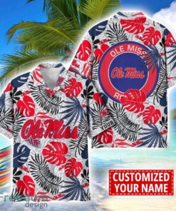 Ole Miss Rebels Aloha Hawaiian Shirt Custom Name Summer Gift Holiday Team Shirt