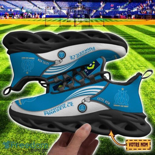 Olympique de Marseille Max Soul Shoes Personalized Name Sneakers For Fans Product Photo 2