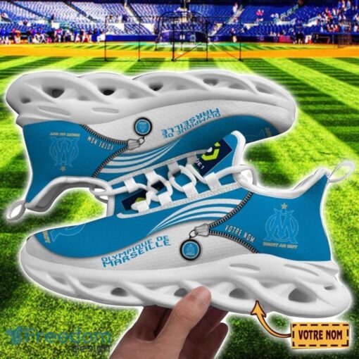 Olympique de Marseille Max Soul Shoes Personalized Name Sneakers For Fans Product Photo 1