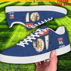 Olympique Lyon L1 Custom Name Unique Gift Low Top Skate Shoes Gifts For Fans Product Photo 2