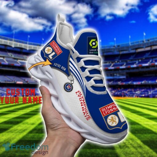 Olympique Lyonnais Max Soul Shoes Personalized Name Sneakers For Fans Product Photo 3