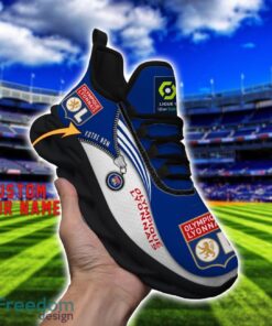 Olympique Lyonnais Max Soul Shoes Personalized Name Sneakers For Fans Product Photo 4