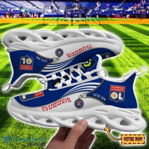 Olympique Lyonnais Max Soul Shoes Personalized Name Sneakers For Fans Product Photo 1