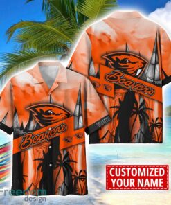 Oregon State Beavers Hawaii Shirt Custom Name Sports Team Beach Shirt