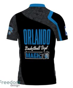 Orlando Magic Style NBA Basketball Team Black 3D Polo Shirt Product Photo 3