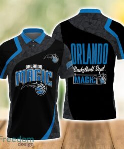 Orlando Magic Style NBA Basketball Team Black 3D Polo Shirt