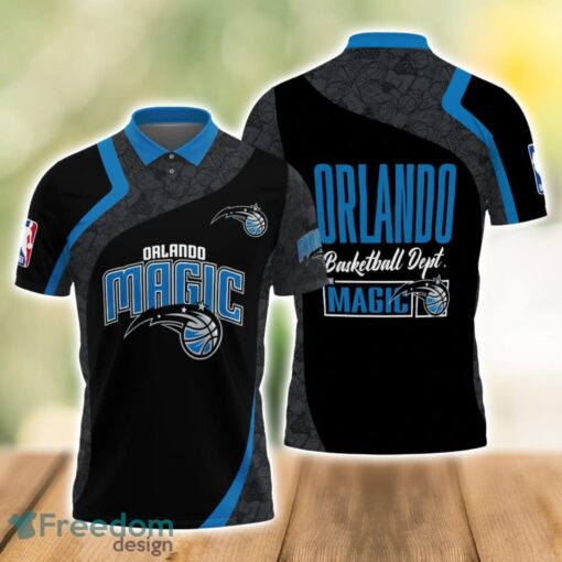 Orlando Magic Style NBA Basketball Team Black 3D Polo Shirt Product Photo 1