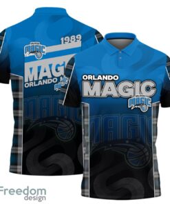 Orlando Magic Style NBA Basketball Team Black 3D Polo Shirt new Designs For Fans Product Photo 1