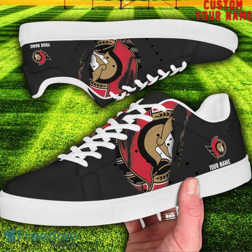 Ottawa Senators NHL Custom Name Unique Gift Low Top Skate Shoes Gifts For Fan Product Photo 2