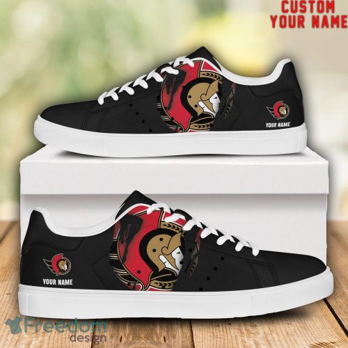 Ottawa Senators NHL Custom Name Unique Gift Low Top Skate Shoes Gifts For Fan Product Photo 1