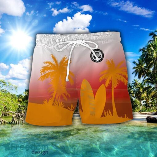 Partick Thistle F.C. Combo Hawaiian Shirt And Shorts Surfboards Coconut Custom Name For Fans Product Photo 2