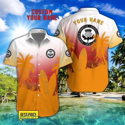 Partick Thistle F.C. Combo Hawaiian Shirt And Shorts Surfboards Coconut Custom Name For Fans Product Photo 1