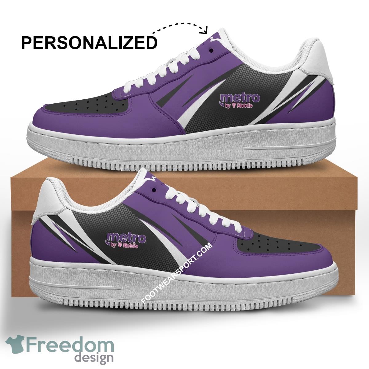 Personalized Metro By T Mobile Air Force 1 Shoes New Brand AF1 For Fans Gift - Personalized Brand Metro By T Mobile Air Force 1 Sneaker Style 1