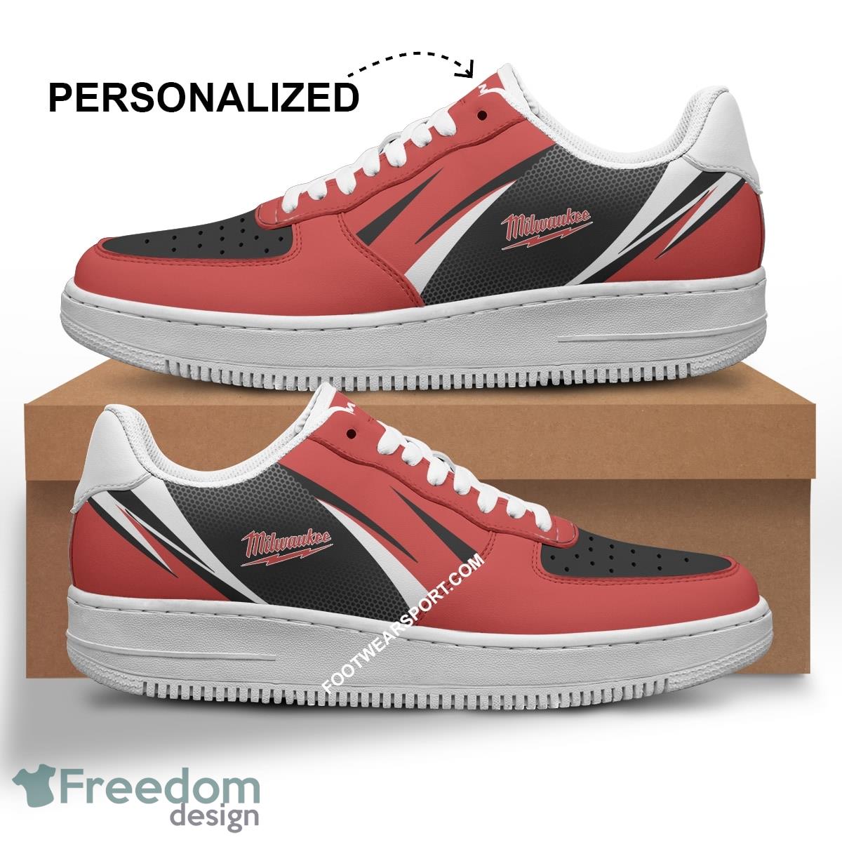 Personalized Milwaukee Tool Air Force 1 Shoes New Brand AF1 For Big Fans - Personalized Brand Milwaukee Tool Air Force 1 Sneaker Style 1