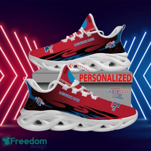 Personalized NCAA Louisiana Tech Bulldogs Max Soul Shoes New Design Trendsetting Chunky Sneaker - NCAA Louisiana Tech Bulldogs Max Soul Shoes Personalized Photo 1