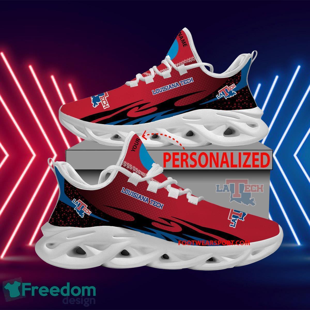 Personalized NCAA Louisiana Tech Bulldogs Max Soul Shoes New Design Trendsetting Chunky Sneaker - NCAA Louisiana Tech Bulldogs Max Soul Shoes Personalized Photo 1