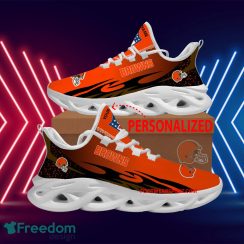 Personalized NFL Cleveland Browns Max Soul Shoes New Design Distinctive Chunky Sneaker - NFL Cleveland Browns Max Soul Shoes Personalized Photo 1