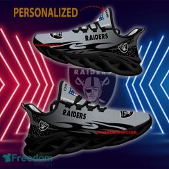 Personalized NFL Las Vegas Raiders Max Soul Shoes New Design Collection Chunky Sneaker - NFL Las Vegas Raiders Max Soul Shoes Personalized Photo 2