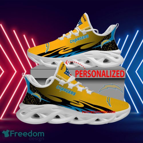 Personalized NFL Los Angeles Chargers Max Soul Shoes New Design Contemporary Running Sneaker - NFL Los Angeles Chargers Max Soul Shoes Personalized Photo 1