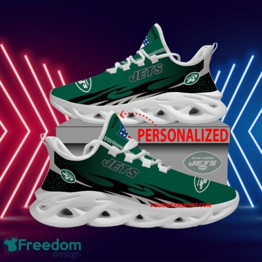 Personalized NFL New York Jets Max Soul Shoes New Design Comfort Sport Sneaker - NFL New York Jets Max Soul Shoes Personalized Photo 1