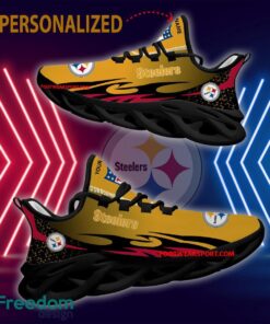 Personalized NFL Pittsburgh Steelers Max Soul Shoes New Design Trendy Running Sneaker - NFL Pittsburgh Steelers Max Soul Shoes Personalized Photo 2