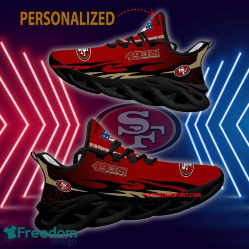 Personalized NFL San Francisco 49ers Max Soul Shoes New Design Footwear Sport Sneaker - NFL San Francisco 49ers Max Soul Shoes Personalized Photo 2