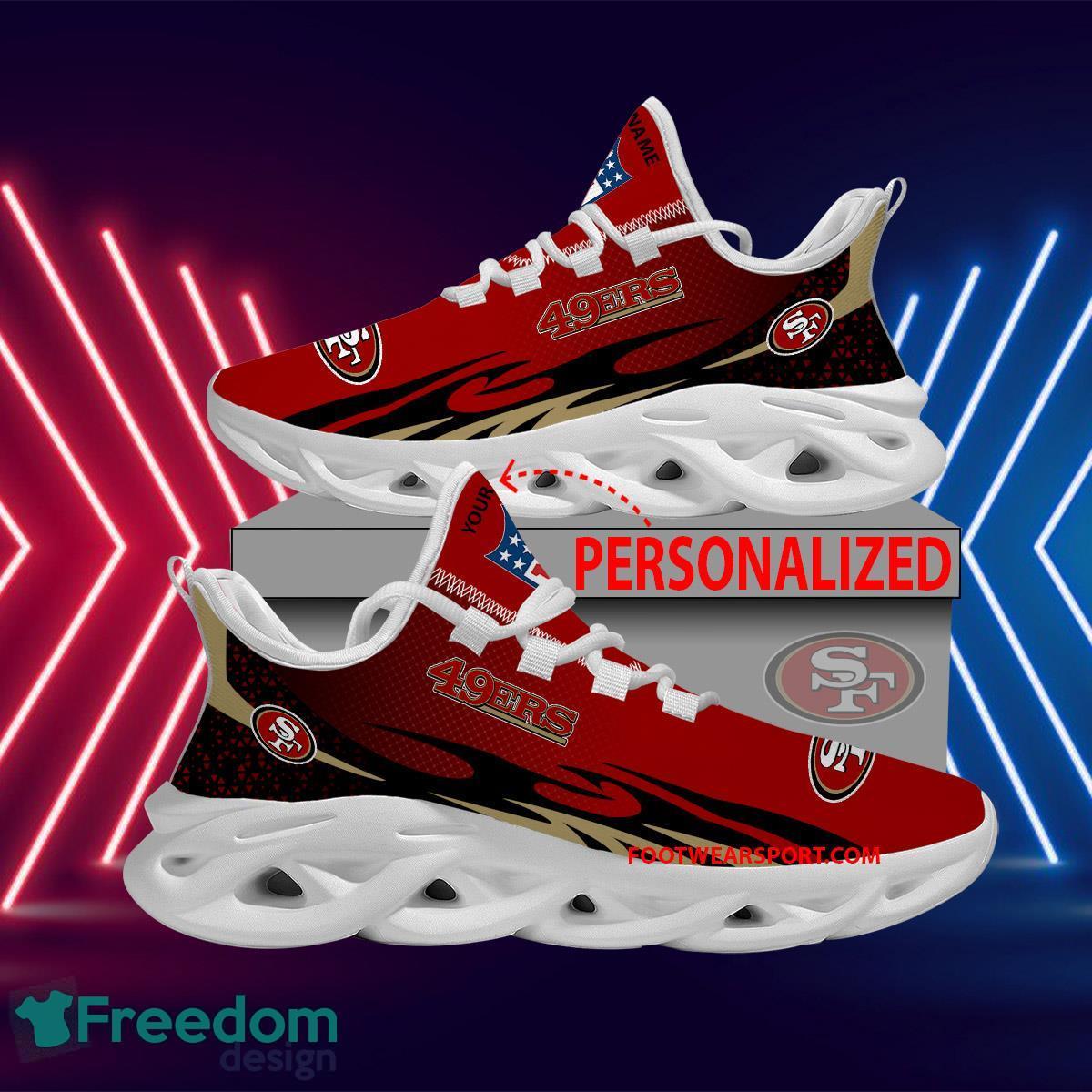 Personalized NFL San Francisco 49ers Max Soul Shoes New Design Footwear Sport Sneaker - NFL San Francisco 49ers Max Soul Shoes Personalized Photo 1