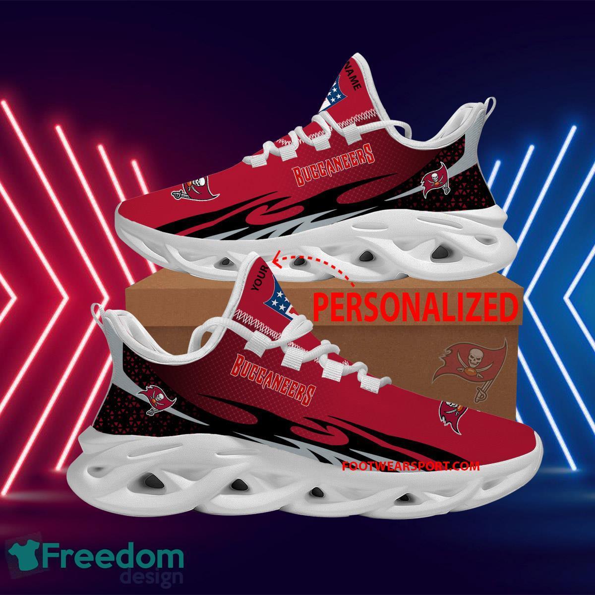 Personalized NFL Tampa Bay Buccaneers Max Soul Shoes New Design Trend Running Sneaker - NFL Tampa Bay Buccaneers Max Soul Shoes Personalized Photo 1