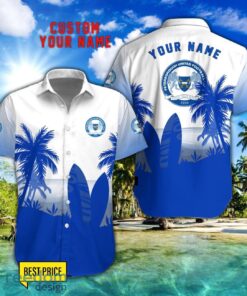 Peterborough United F.C Combo Hawaiian Shirt And Shorts Surfboards Coconut Custom Name For Fans