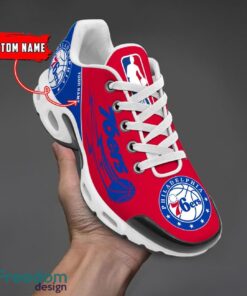 Philadelphia 76ers NBA Air Cushion Sports Shoes Custom Name TN Sneakers For Fans Product Photo 1