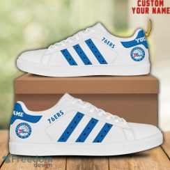 Philadelphia 76ers NBA Special Custom Name Unique Gift Low Top Skate Shoes For Fan