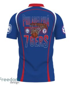 Philadelphia 76ers Style NBA 3D Polo Shirt Gift For Men Father's Day Gift Product Photo 3