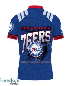 Philadelphia 76ers Style NBA Basketball Team 3D Polo Shirt Product Photo 3