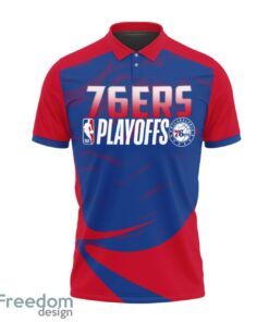 Philadelphia 76ers Style NBA Basketball Team 3D Polo Shirt Sport Fans Gift Product Photo 2