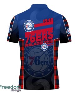 Philadelphia 76ers Style NBA Basketball Team Black 3D Polo Shirt new Designs For Fans Product Photo 2