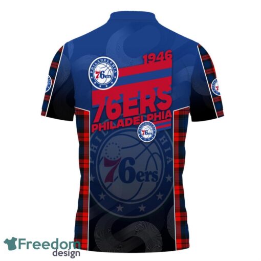 Philadelphia 76ers Style NBA Basketball Team Black 3D Polo Shirt new Designs For Fans Product Photo 2