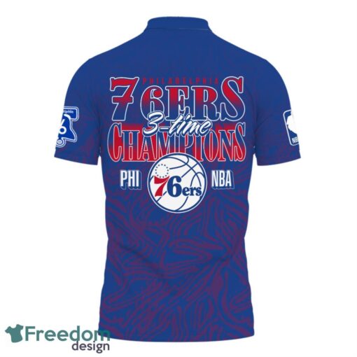 Philadelphia 76ers Style NBA Champs Special Designs 3D Polo Shirt Product Photo 3