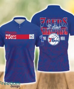 Philadelphia 76ers Style NBA Champs Special Designs 3D Polo Shirt