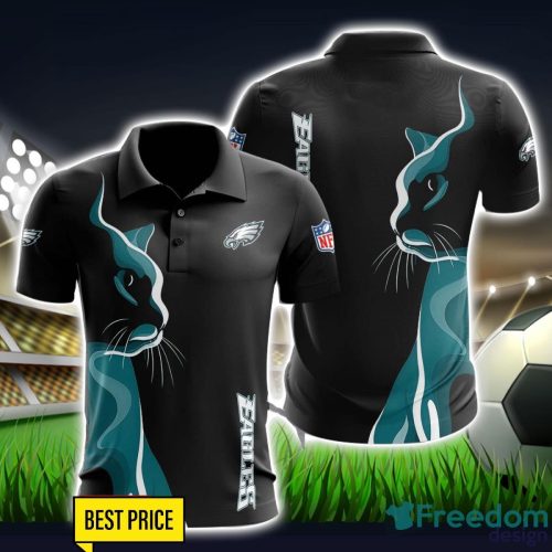 Philadelphia Eagles 3D Polo Shirt Black Color For Men Product Photo 1