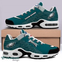 Philadelphia Eagles Custom Name NFL Striped Pattern Air Cushion Sneakers Product Photo 1