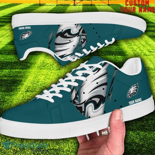 Philadelphia Eagles NFL Custom Name Unique Gift Low Top Skate Shoes Gifts For Fans Product Photo 2