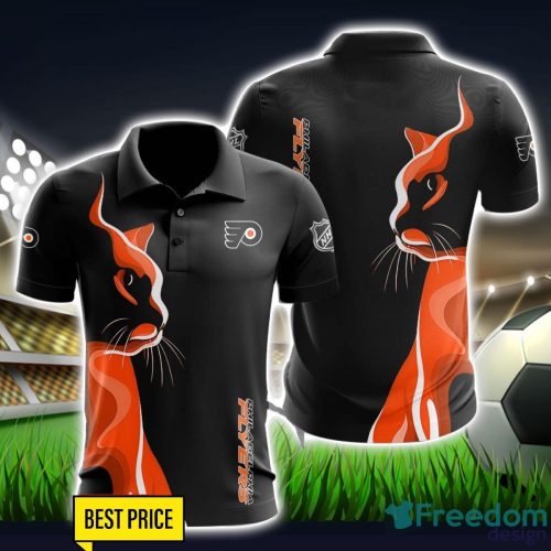 Philadelphia Flyers 3D Polo Shirt Black Color For Men Product Photo 1