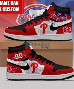 Philadelphia Phillies Custom Name Number Limited Air Jordan Hightop Shoes Men Women Gift