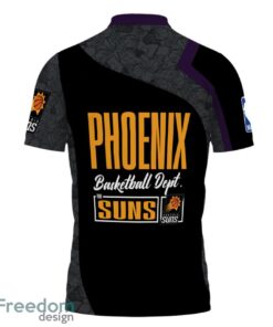 Phoenix Suns Style NBA Basketball Team Black 3D Polo Shirt Product Photo 3