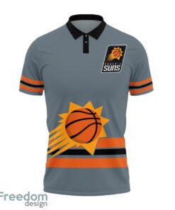 Phoenix Suns Style NBA Basketball Team Black 3D Polo Shirt Special For Fans Product Photo 2