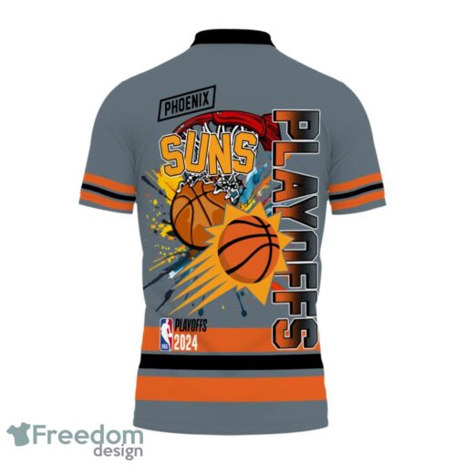 Phoenix Suns Style NBA Basketball Team Black 3D Polo Shirt Special For Fans Product Photo 3