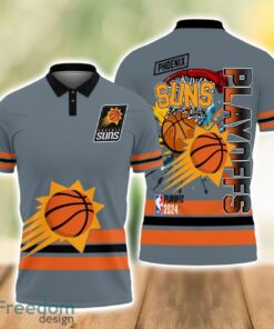 Phoenix Suns Style NBA Basketball Team Black 3D Polo Shirt Special For Fans